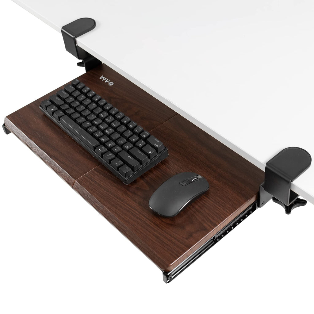 Extra-Long Clamp-On Keyboard Tray
