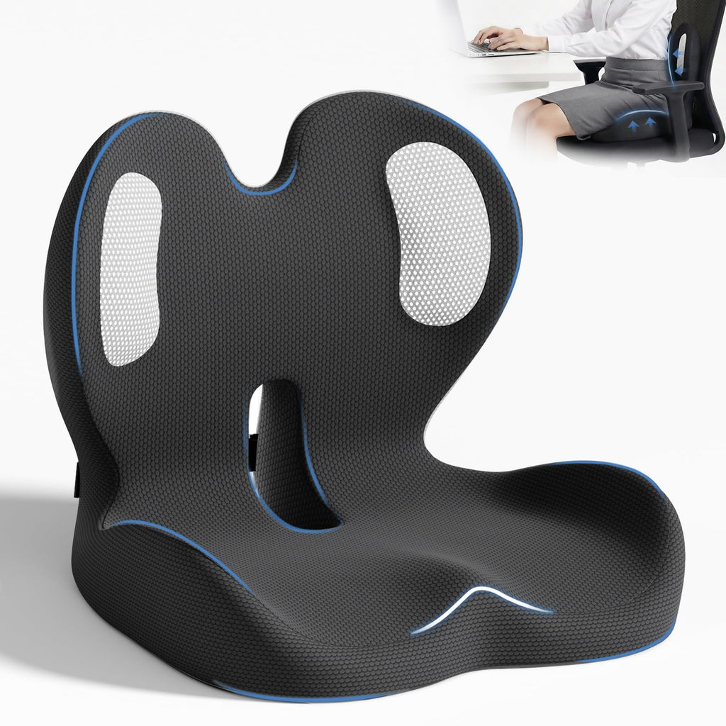 Memory Foam Seat and Lumbar Support Cushion