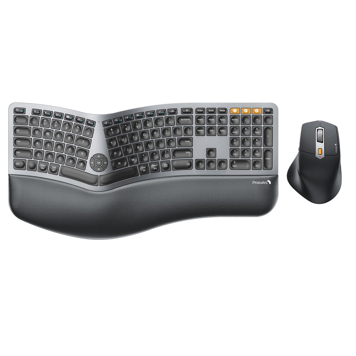 Full-Size Split Ergonomic Keyboard and Mouse