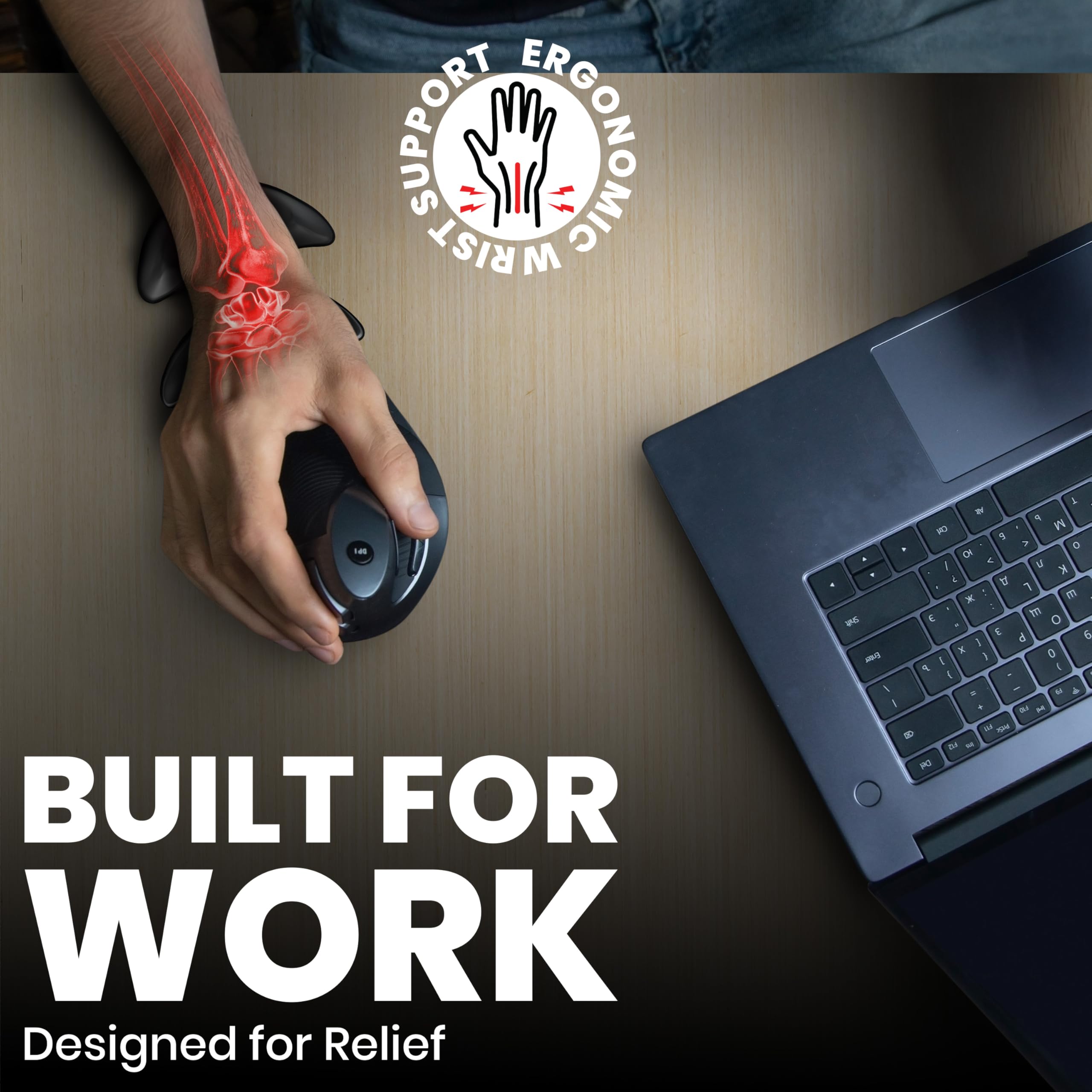 Ergonomic Mouse Pad with Wrist Support