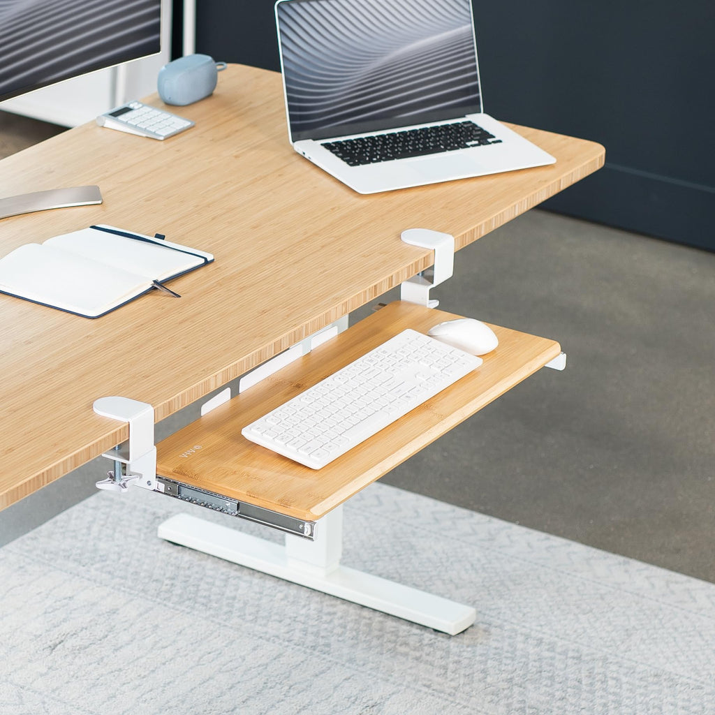 Extra-Long Clamp-On Keyboard Tray