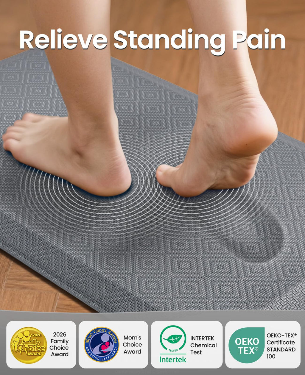 Multi-Pattern Kitchen Standing Mat