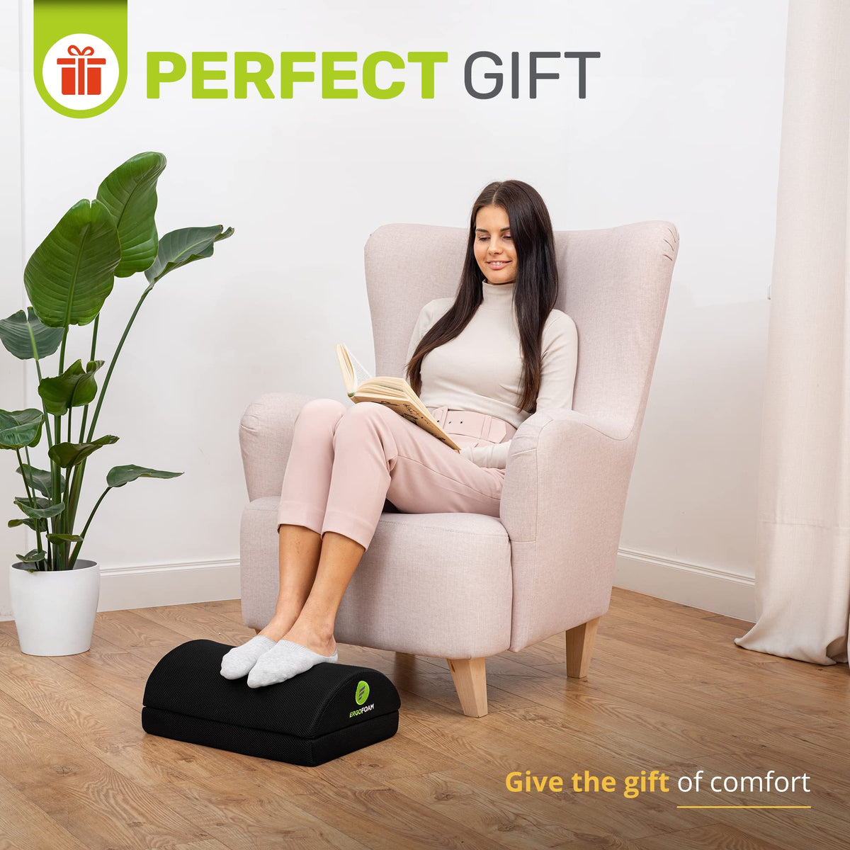 Adjustable 2-in-1 Foam Footrest