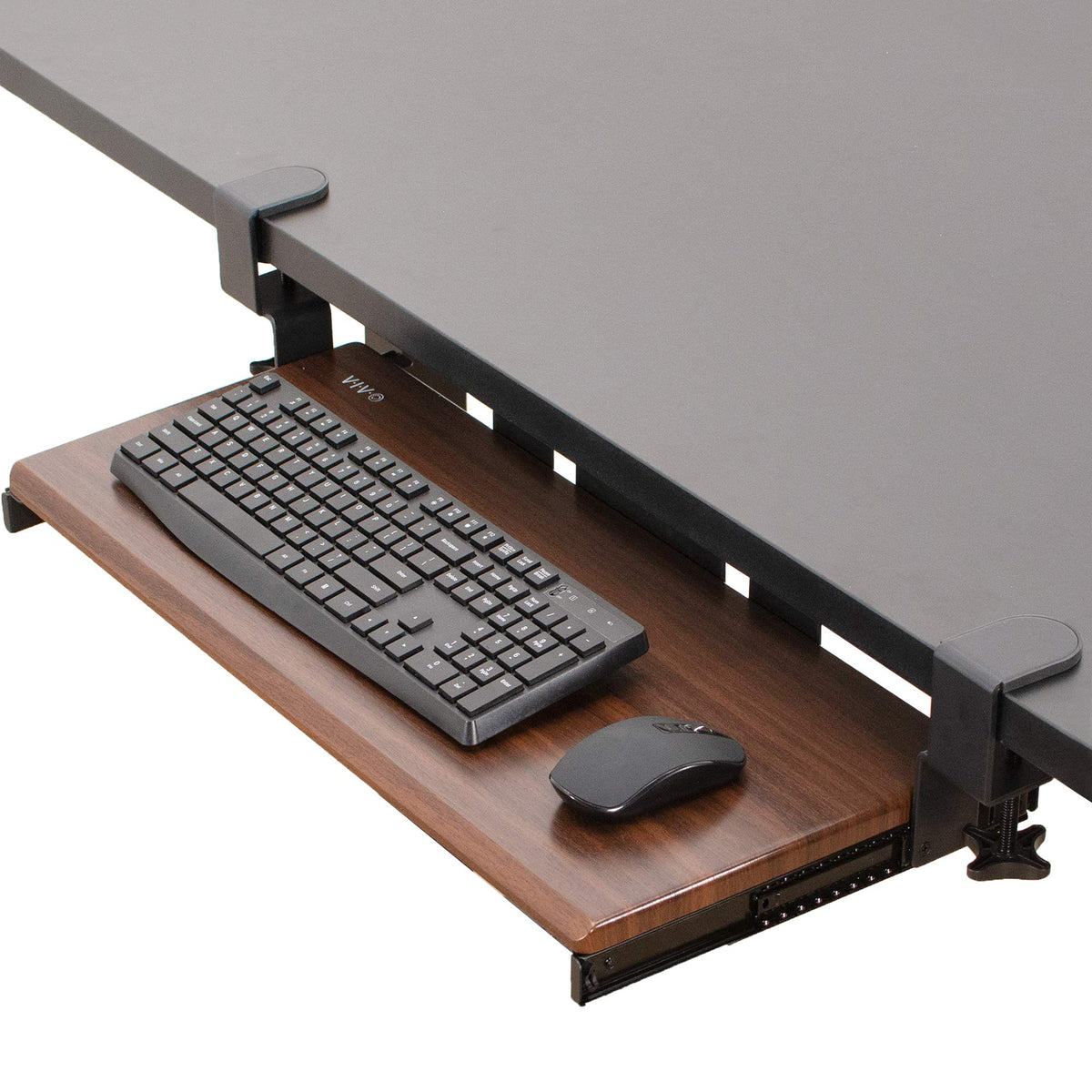 Extra-Long Clamp-On Keyboard Tray