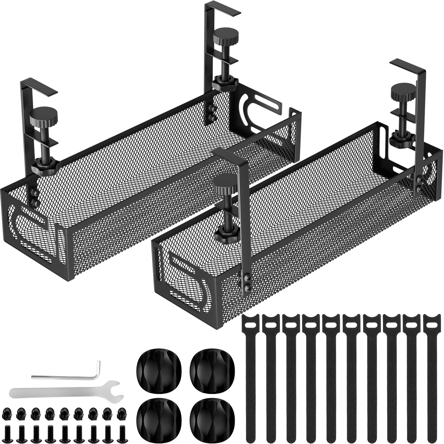 25-Inch Clamp-On Cable Management Tray